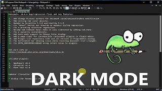 Notepad  How To Enable Dark Mode [upl. by Evreh485]