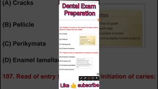 Dental MCQs Subscribe for full video [upl. by Mosier]