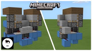 Minecraft PE SMALLEST DROP DOWN STAIRCASE PEXboxWindows10Switch [upl. by Innos59]