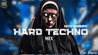 Hard Techno Mix 2024  4K Rave • Visuals  November  AREA ONE•NIOTECH•SANDRO CARDIO•NEEK• [upl. by Osi570]