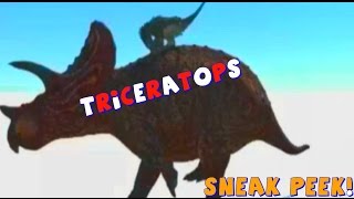 The Isle Dev Kit Sneak Peek amp SAURIAN  Triceratops  New Dino Animations  pachycephalosaurus [upl. by Romona]