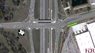 I35RM 1431 Diverging Diamond Interchange Visualization [upl. by Iral]