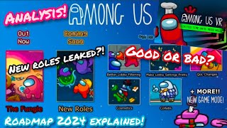 Analysis Among Us Roadmap 2024 New roles LEAKED  Zombie Gamemode 🧐🔥 [upl. by Ikiv]