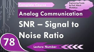 Signal to Noise Ratio SNR Basics Definition Formula Calculation amp Units Explained [upl. by Sileas]