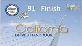 California Driver Handbook  AudioREAL VOICEDMV91Finish [upl. by Shadow152]