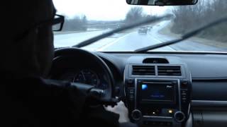 2014 Toyota Camry LE Test Drive  Road Noise Test  Highway 0 to 50 MPH in Rain [upl. by Philipa]