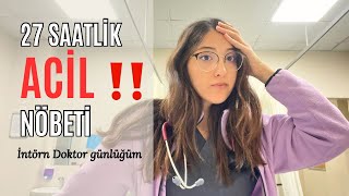 DOKTOR NÖBET VLOG Acil Serviste yaşananlar 🧑‍⚕️ [upl. by Wendye]