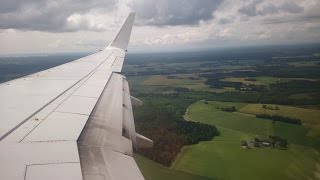 Landing in Skavsta in a Ryanair Boeing 737800 [upl. by Artemla]