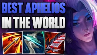 BEST APHELIOS IN THE WORLD CARRIES IN CHALLENGER  CHALLENGER APHELIOS ADC GAMEPLAY  139 S13 [upl. by Brigid315]