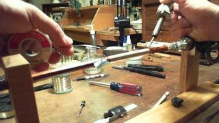 Installing a Grip on a Violin Bow Part 1 Silver Wire [upl. by Merla951]