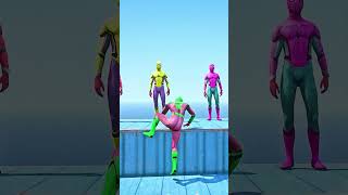 GTA 5 Epic Spiderman Ragdolls  Jumps  Fails ep114 shorts [upl. by Vocaay504]