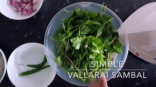 Simple Vallarai Sambal [upl. by Aicened]