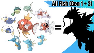 All Fish Pokémon Fusion Kanto  Johto  All Frogs Pokémon Fusions Gen 1  Gen 8  Max S [upl. by Beller]