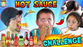 HOT SAUCE CHALLENGE Spicy Alert Waahhh Wahhhh FUNnel Vision Tries 15 Spicy Bottles [upl. by Anihta]