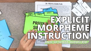 Explicit Morpheme Instruction  BacktoSchool Vlogust 30 [upl. by Yerxa817]