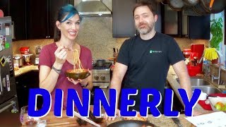 Dinnerly Meal 3 Spaghetti and Meatballs  Meal Kit Review Cooking and Taste Test [upl. by Ennairoc]