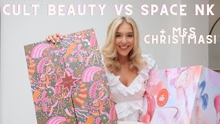 Space NK V Cult Beauty Advent Calendars Marks amp Spencer Christmas Food Test Bestie Date Night Vlog [upl. by Inaffets458]