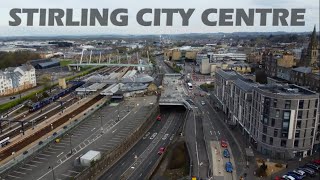 Stirling city centre  Drone tour [upl. by Animrac]