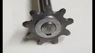 Realizzazione di un pignone per catena  Realization of a chain sprocket [upl. by Gypsie]