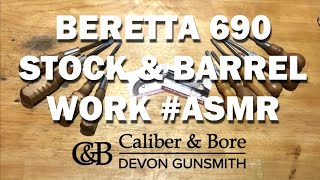 Beretta 690 Stock amp Barrel Work asmr [upl. by Susi]