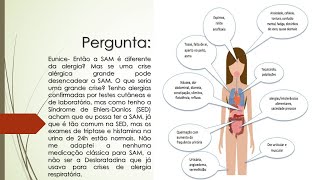 A Síndrome de Ativação Mastocitária é diferente da alergia  Tenho Síndrome de EhlersDanlos [upl. by Floris]