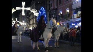 Cabalgata de Reyes Oviedo 2016 Rey Gaspar [upl. by Aremaj]