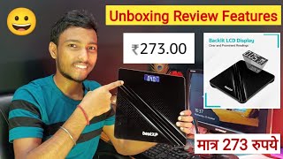 ₹273 beatXP Gravity Digital Weight Machine  LCD Display 2 Year Warranty  Unboxing Review Features [upl. by Demmy197]