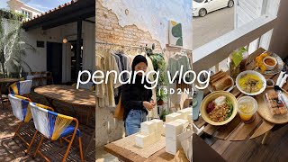 PENANG vlog  cute cafes beach cultural tour 3 days itinerary ☁️ [upl. by Dralliw406]