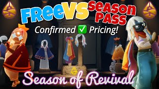 Season of Revival CONFIRMED PRICES F2P vs Season Pass  All Cosmetics  Sky CotL  nastymold [upl. by Perretta132]