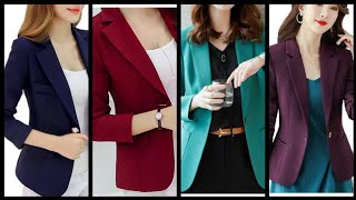 exclusive collection of formal blazer design for working women 202223beautiful Blazer design [upl. by Heise]