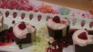 Raspberry White Chocolate Mousse Dessert [upl. by Anuayek]