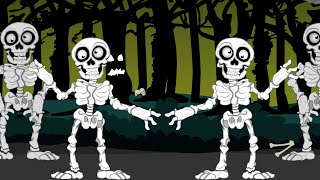 Halloween Dem Bones Song  Songs for Halloween [upl. by Margarita]