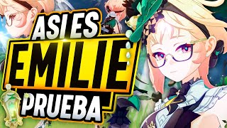 EMILIE ES SORPRENDENTE 😱 PRIMERAS IMPRESIONES y POSIBLES BUILDS  Genshin Impact [upl. by Annoif]