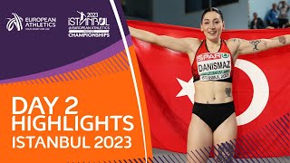 Day 2 Highlights  European Athletics Indoor Championships  Istanbul 2023 [upl. by Eidderf]