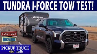 Towing with 2022 Toyota Tundra Limited iForce TwinTurbo V6 Tow Test 44 [upl. by Gisela]