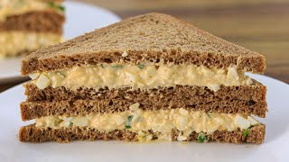 Egg Salad Sandwich Recipe  The Best Egg Salad [upl. by Hurlow]