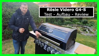 Rösle Videro G4S  2020 Test Aufbau Review  Grillen Gasgrill BBQ [upl. by Mcmurry]