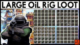 Rust LARGE Oil RiG FiGHT  Eco Raiding RICH CLANS LOOT Rust Modded Server Raids [upl. by Kalk]