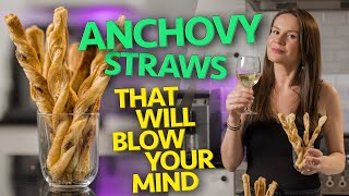 Anchovy Straws  Dolce Mia Kitchen [upl. by Notnilc458]