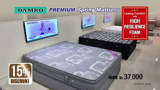 15 Discount for Damro Premium Spring Mattress [upl. by Nessi]