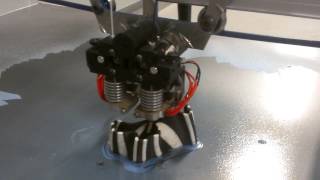 ErectorBot large scale 3D printer  Dual color print test video 1 [upl. by Grounds]