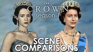 The Crown 2016 season 1  scene comparisons [upl. by Lashonde]