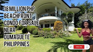 18 MILLION PHP BEACHFRONT CONDO FOR SALE NEAR DUMAGUETE PHILIPPINES retirement trending travel [upl. by Atiuqrahc]