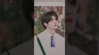 세븐틴 에스쿱스 색연필 그림 Seventeen Scoups colorpencil drawing [upl. by Ettevahs822]