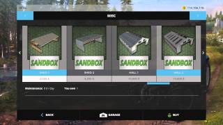 Farming Simulator 15 PC Mod Showcase Placeable Buildings [upl. by Cirtemed]