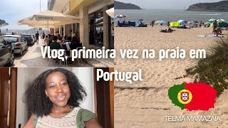 VLOG PRIMEIRA VEZ NA PRAIA EM PORTUGAL [upl. by Lane277]