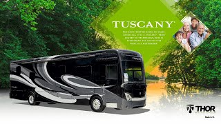 Take A Guide Tour Of the Tuscany Class A Diesel Pusher From Thor Motor Coach [upl. by Soisinoid835]