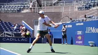 Jannick Sinner BackHand slow motion US Open  120 fps to 480 fps [upl. by Erbe]