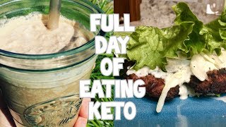 KETO Tips amp The BEST DairyFree Ranch Dressing Full Day Of Eating [upl. by Cristiano]