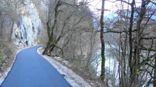 Radweg den Fluß Sava Bohinjka entlang  Slowenien [upl. by Aekerly217]